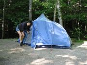  It is important to close the tent ASAP to prevents bugs