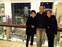  Wtih Dallas skaters, Melody and Paul on 10/30/2015 at Time Warner Building. 